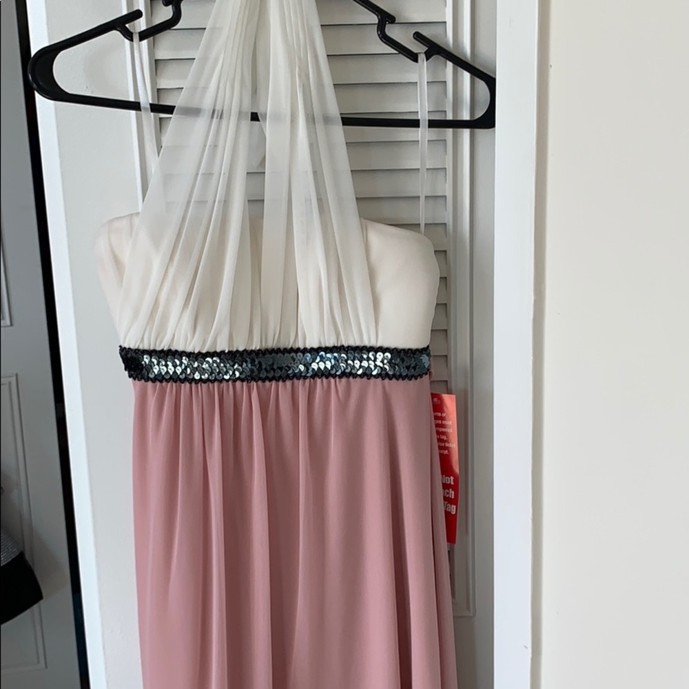 Dress white and pink never used
